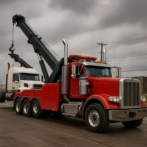 Heavy duty truck towing in Spokane